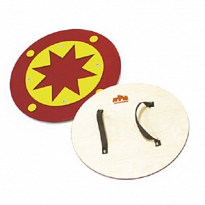 Щит деревянный красный, с рисунком (ЯиГрушка, ТБ-008st)